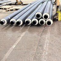 Полиэтиленовые трубы ППУ в полиэтиленовой оболочке с греющим кабелем 